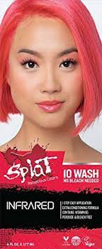 I had gotten a ton of requests for splat and saw it in a bunch of magazines so figured i'd give i. Amazon Com Splat Infrared Red 10 Wash No Bleach Temporary Semi Permanent Hair Dye Beauty