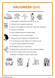 Halloween Interactive And Downloadable Worksheet You Can Do The Exercises Online Or Download The Workshee Halloween Quiz Halloween Lesson Halloween Worksheets