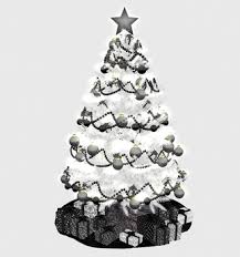 It's about 30cm (12 inches) tall. Second Life Marketplace Wf White Mesh Christmas Tree Gothic Black White Scripted Presents 2 Tree Skirt Options