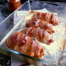 Totally delicious chicken rolls with a surprise filling. Bacon Wrapped Stuffed Chicken Breast Mama Bear S Cookbook