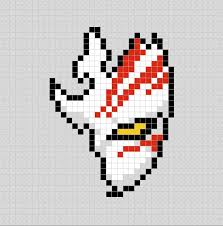 Mascara De Ichigo Anime Bleach Pixel Art Patterns Pixel Art Pattern Anime Pixel Art Pixel Art