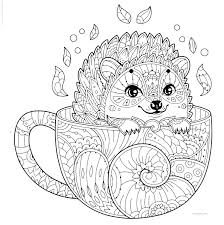 Cute little penguin coloring page. Mandala Coloring Pages For Kids Animals Drawing With Crayons