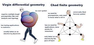 Virgin Differential Geometry Vs Chad Finite Geometry Virginvschad