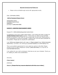 Resume Cover Letter Template In Word And Pdf Formats