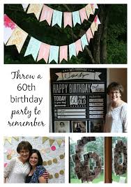A great idea and easy to put together, a slideshow of the 60th year old's greatest hits is a really touching way to show your appreciation and celebrate the sixtieth birthday. 60th Birthday Party Inspiration The Mom Creative