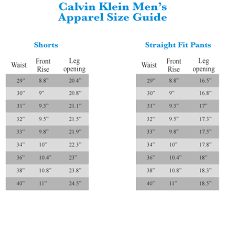 calvin klein size chart us www bedowntowndaytona com