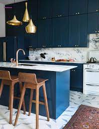 The kitchen tiles here are terracotta floor tiles with a blue octagon design of unparalleled quality. Bold Blue Cabinets Marble Backsplash Tile Floor Bold Blue Cabinets Marble Backsplash Navy Blue Kitchen Cabinets Navy Kitchen Cabinets Kitchen Interior