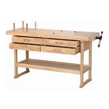 60 In 4 Drawer Hardwood Workbench Woodworking Bench Workbench Plans Diy Cool Woodworking Projects