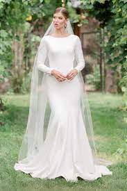 While most modest wedding gowns are floor length and short in adornments, they do not lack personality. Modest Wedding Dresses Modest By Mon Cheri