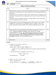Distibusi poisson merupakan distribusi probabilitas untuk variabel diskrit acak yang mempunyai nilai 0,1, 2, 3 dst. Tugas 3 Mata Kuliah Statistika Ekonomi