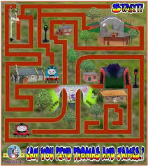 Printable Thomas Tank Maze Game Online For Kids Puzzle Games For Kids Online Games For Kids Puzzles For Kids