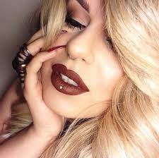 Brown Lipstick Ashley Piercing Facial Piercings Piercing