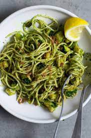 Spaghetti With Zucchini Parsley Pesto And Bottarga Recipe Recipe Parsley Pesto Pasta Dishes Pesto