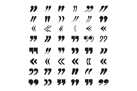 There are several kinds of quotation marks. Quotation Marks Text Block Quote Opinion Or Idea Citation V 870090 Illustrations Design Bundles