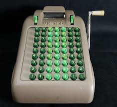 Vintage Victor Manual 63 Key Adding Machine Mechanical Calculator Machine Vintage