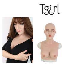 Tgirl Silicone Headwear Headgear With Boobs Artificial Breast Forms Face  Cosplay | eBay