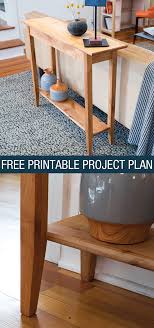 Free Project Plan How To Build A Diy Console Table Diy Console Table Diy Console Diy Sofa Table