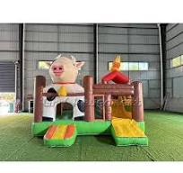 Cheap Cowboy Bouncy Castle Chateau Gonflable Hupfburg Mit Rutsche
