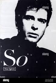 Peter Gabriel So promo album poster Stock Photo