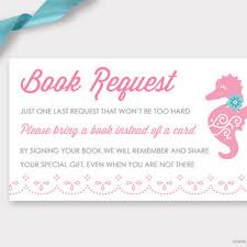 Keep reading for everything you need to know about what to write in a shower book! Girl Seahorse Printable Baby Shower Book From Cute Muse Printable