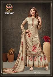 Shaping the settlement in harmony with climate. Palak Sarara Plazzo Pure Cotton Printed Dress Material Textileexport
