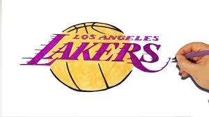 Download transparent lakers logo png for free on pngkey.com. How To Draw The La Lakers Logo Nba Youtube