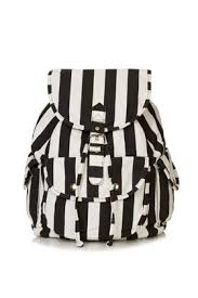Black And White Striped Backpack Purse Stripe Denim Backpack Denim Backpack Topshop Bags Striped Backpack
