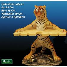 Hediyelik Aslan Heykelli Bardaklik Heykel Hayvan Aslan