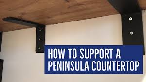 Bathroom furnishings and accessories from kitchensource.com are crafted with every detail in mind, allowing professionals and homeowners alike to create the perfect bath or powder room. Diy How To Support A Butcher Block Peninsula Countertop Youtube
