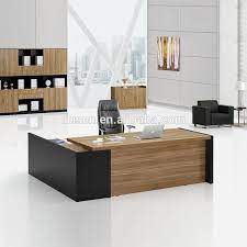 Luxury Boss Design Office Furniture Wooden Modern L Type Standard Size Office Table Office Furniture Modern Office Furniture Design Office Table Design