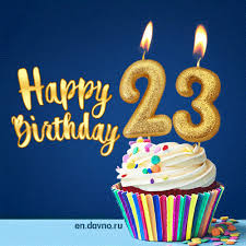 Happy Birthday 23 Years Old Animated Card Download On Funimada Com