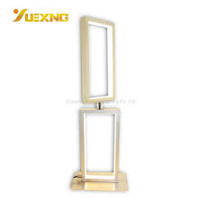 Ore international cheru 17.25 in. Gold Table Lamp Bedside Lamp With Brushed Brass Finished Smd Led 12w Square Table Lighting For Living Room Office China Table Lamp Table Lamp Cheap Made In China Com