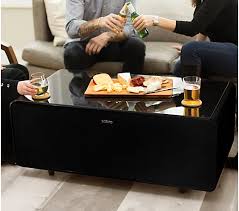 Sobro Smart Coffee Table With Built In Mini Fridge Qvc Com Stylish Coffee Table Coffee Table Coffee Table With Storage
