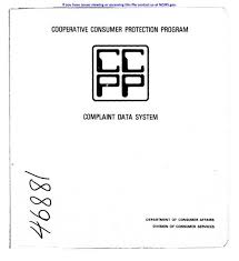 We sell and install a wide variety of appliances for residential use. Cooperative Consumer Protection Program Complaint Data System