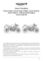 535) for free in pdf. Triumph Street Triple S Manuals Manualslib