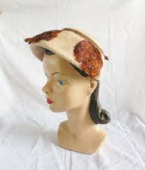 50 S 60 S Vintage Cream Color Hat With By Myvintagehatshop On Etsy 51 00 Cream Hats Hats Vintage Vintage Millinery