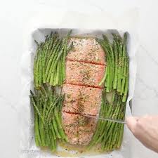 Official Whole30 Recipes On Instagram Sheet Pan Salmon Asparagus Hi It S Natalie From Tasteslovely P In 2020 Salmon And Asparagus Whole 30 Recipes Asparagus