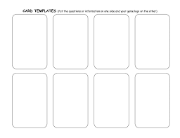 Trading Card Game Template Free Download Trading Card Template Printable Playing Cards Flash Card Template