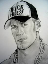 This coloring sheet features a wrestler posing the shield, a wwe wrestling stable consisting of roman reigns, dean ambrose and seth rollins. Wwe John Cena By Https Vinceart Deviantart Com On Deviantart John Cena Drawing John Cena Wwe Coloring Pages