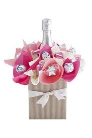Champagne And Chocolate Bouquet Gift Gift Bouquet Champagne Gift Candy Bouquet Diy