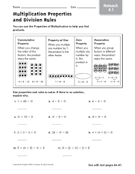 Free holiday, seasonal, and themed multiplication worksheets to help teach the times tables. Multiplication Properties And Division Rules 2 Worksheet For 4th 5th Grade Lesson Planet