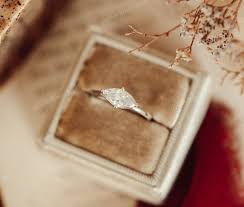 East West Set Marquise Cut Moissanite Ring, 1CT Marquise Moissanite Diamond  Solitaire Ring, Marquise Solitaire Engagement Ring, Gift for Her