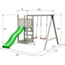 Reduzierte Spielplatzgerate Holzschaukel Schaukel Gartenschaukel