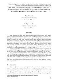 Dengan ini saya menyatakan dengan sesungguhnya bahwa dalam skripsi ini tidak terdapat Pdf Pengaruh Earning Per Share Eps Book Value Per Share Bvs Return On Equity Roe Dan Debt To Equity Ratio Der Terhadap Harga Saham Perusahaan Bumn Yang Terdaftar Di Bei