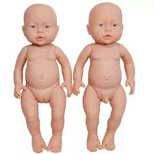New Baby Boy And Girl Doll Nude Swimsuit Present Dettachable Foreign  Lifelike Maternity Help Training 0-12 Month 41cm - Dolls - AliExpress
