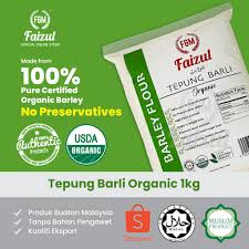 Barli yang paling sering digunakan untuk menghasilkan tepung, cuka dan sebagai bahan utama dalam bir dan minuman keras tertentu. Shop Malaysia Tepung Barli Organik Faizul 1kg Organic Barley Flour 100 Pure With Husk Sekam Shopee Singapore