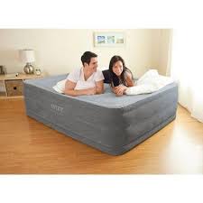 Intex Queen Comfort High Rise Dura Beam Air Bed Mattress W Built In Pump 64417e Air Bed Air Mattress Twin Air Mattress