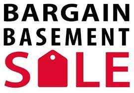 An underground room in a shop where things are sold at reduced prices: Bargain Basement Sportaid