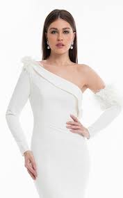 White Evening Dresses فساتين سهرة باللون الأبيض من وحي إطلالة أروى جودة في مهرجان الجونة Dresses One Shoulder Wedding Dress Wedding Dresses