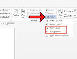 How To Flip A Picture In Word 2013 Solve Your Tech Words Flipping Text
